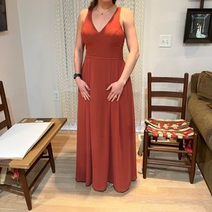 Azazie bridesmaid dress Mimi color terracotta size 6